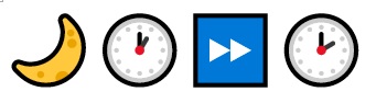 One hour forward One hour forward